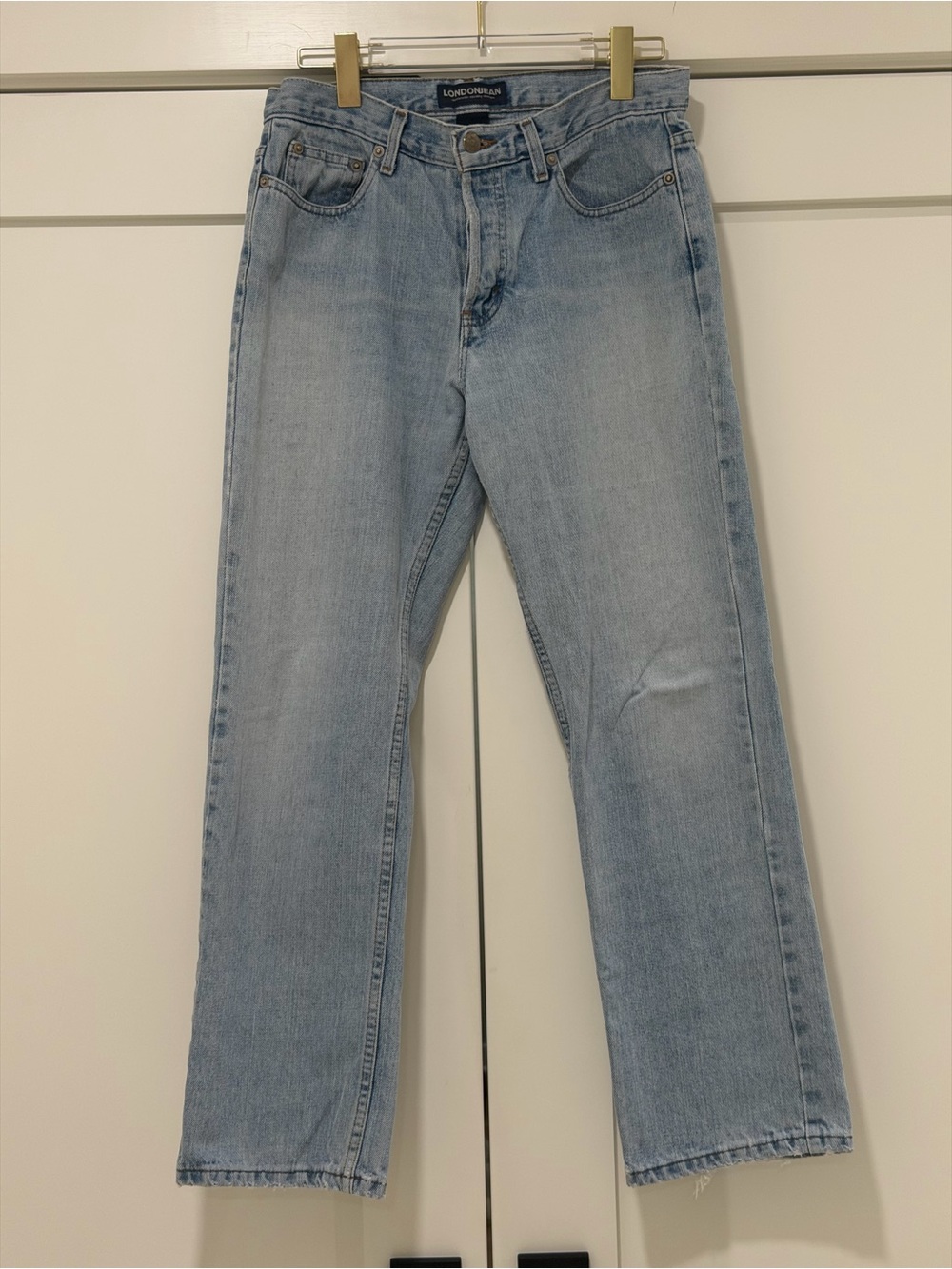 Vintage LondonJean Size 8 Light Wash Straight Leg Jeans Made in Canada